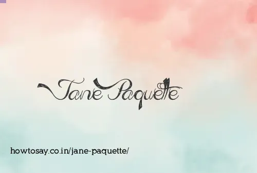 Jane Paquette
