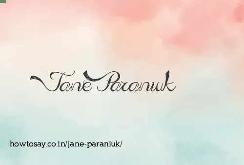 Jane Paraniuk