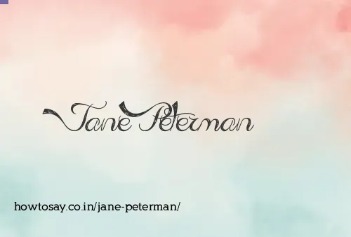 Jane Peterman