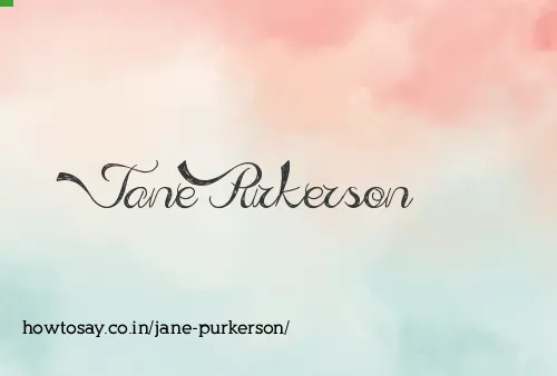 Jane Purkerson