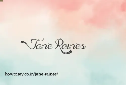 Jane Raines