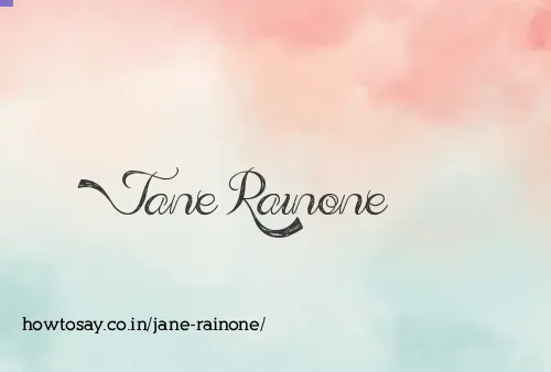 Jane Rainone