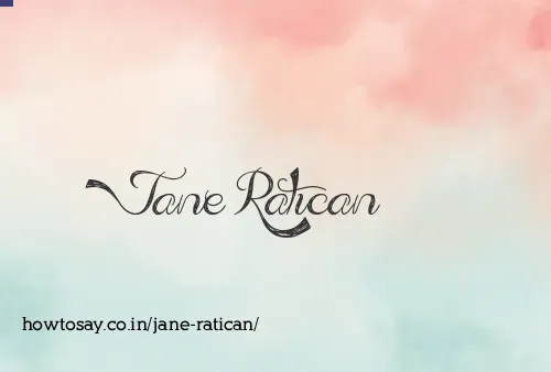 Jane Ratican