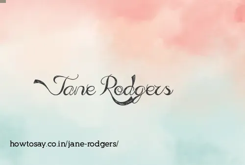 Jane Rodgers