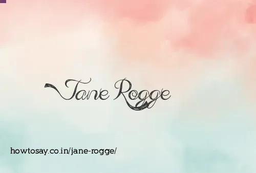 Jane Rogge