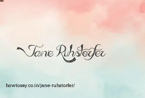 Jane Ruhstorfer