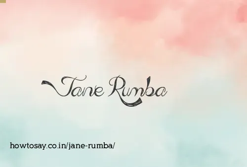 Jane Rumba