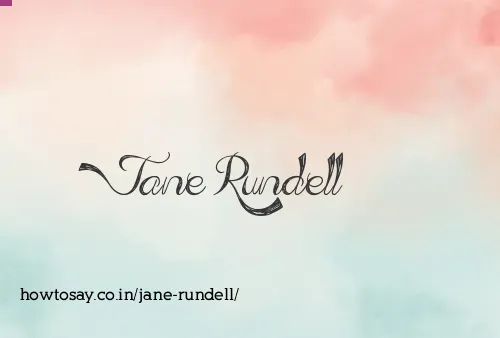 Jane Rundell