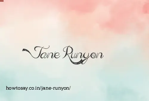 Jane Runyon