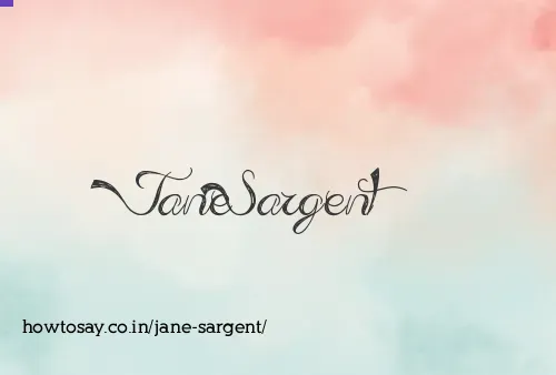 Jane Sargent