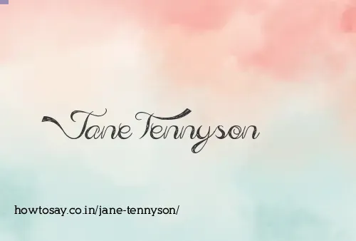 Jane Tennyson