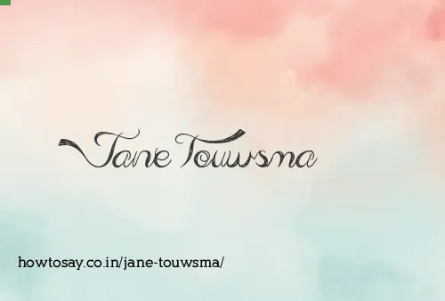 Jane Touwsma