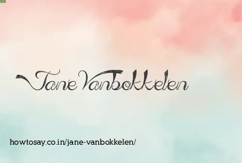 Jane Vanbokkelen