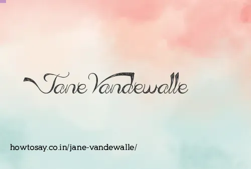 Jane Vandewalle