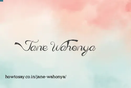 Jane Wahonya