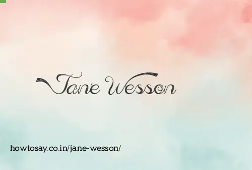 Jane Wesson