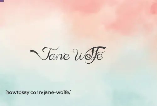 Jane Wolfe