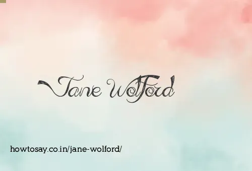 Jane Wolford