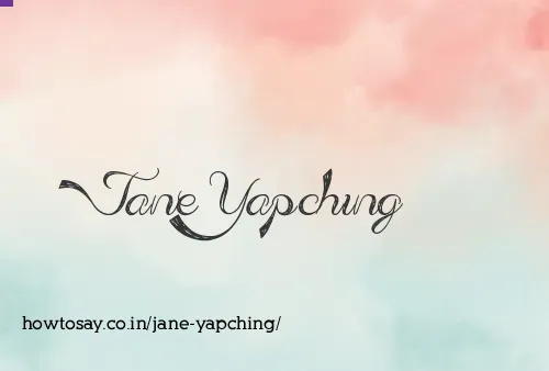 Jane Yapching