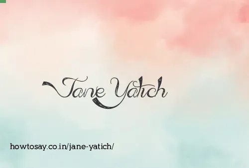 Jane Yatich