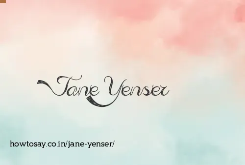 Jane Yenser