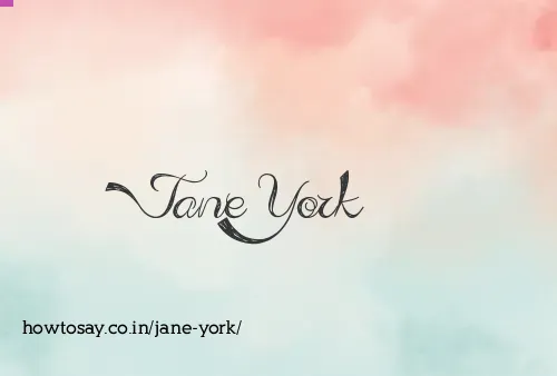 Jane York