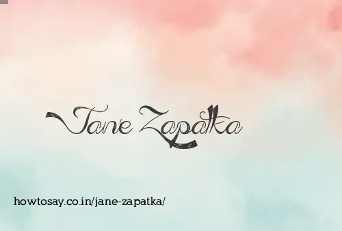 Jane Zapatka