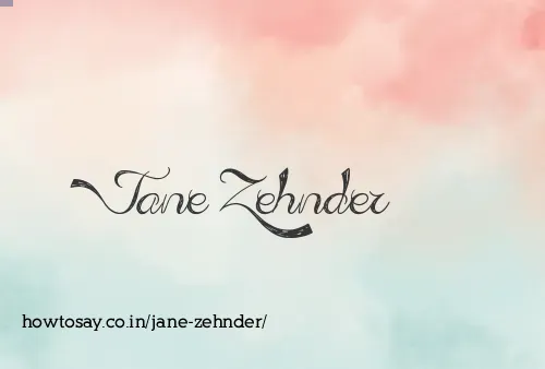 Jane Zehnder