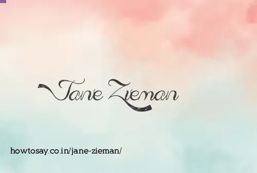 Jane Zieman