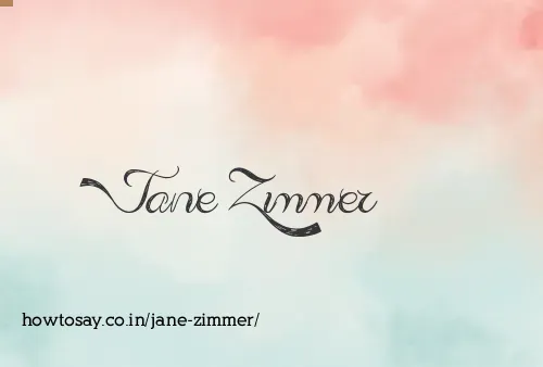 Jane Zimmer