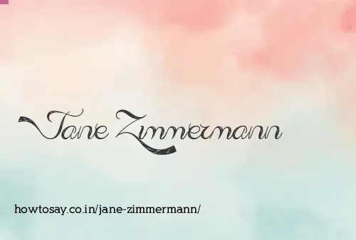 Jane Zimmermann