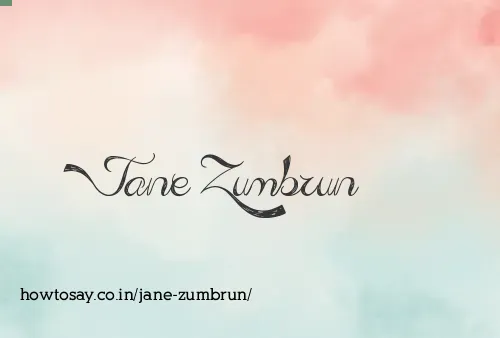 Jane Zumbrun
