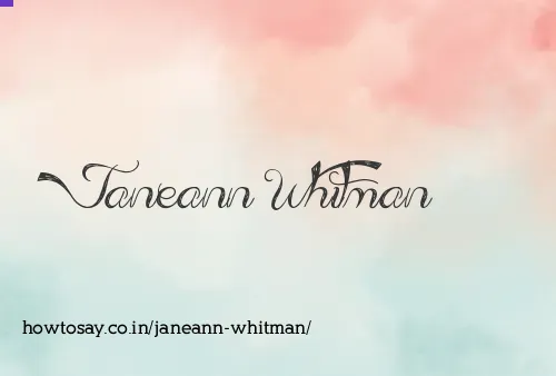Janeann Whitman