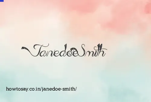 Janedoe Smith