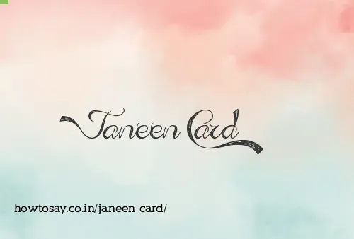 Janeen Card