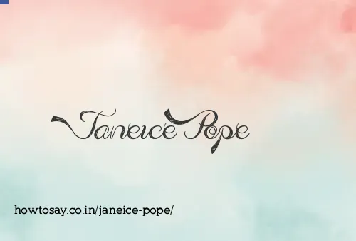 Janeice Pope