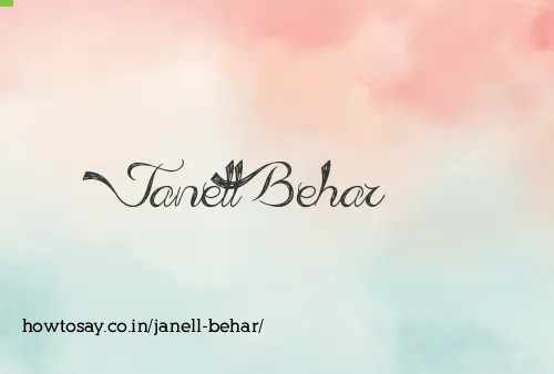 Janell Behar