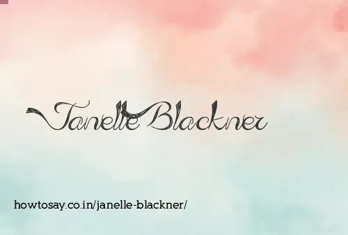 Janelle Blackner