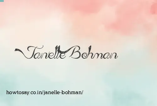 Janelle Bohman