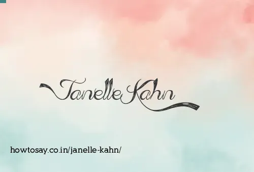 Janelle Kahn