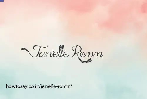 Janelle Romm