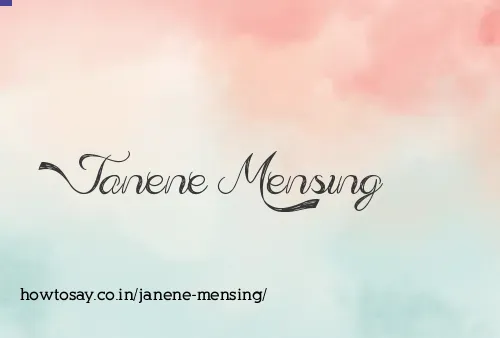 Janene Mensing