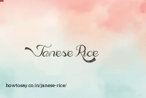 Janese Rice