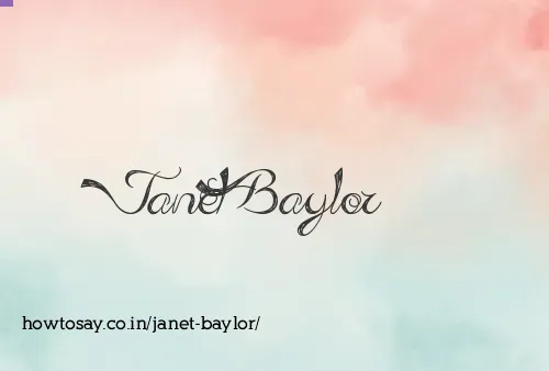 Janet Baylor