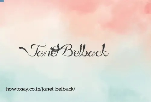 Janet Belback