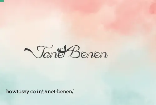 Janet Benen