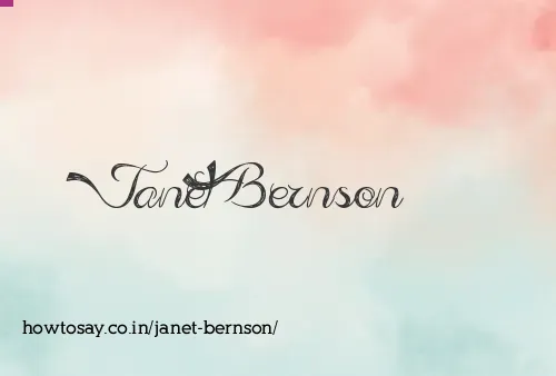Janet Bernson