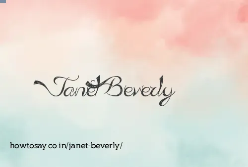Janet Beverly