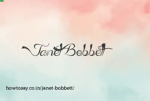 Janet Bobbett