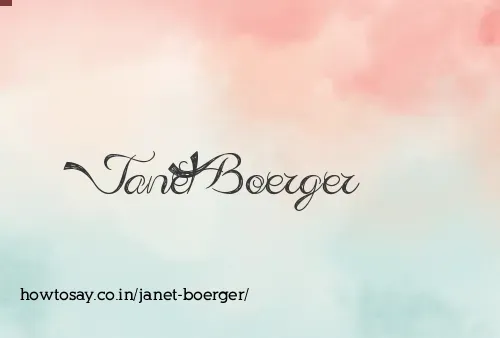 Janet Boerger